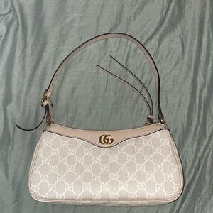 Gucci Cream Monogram Shoulder Bag